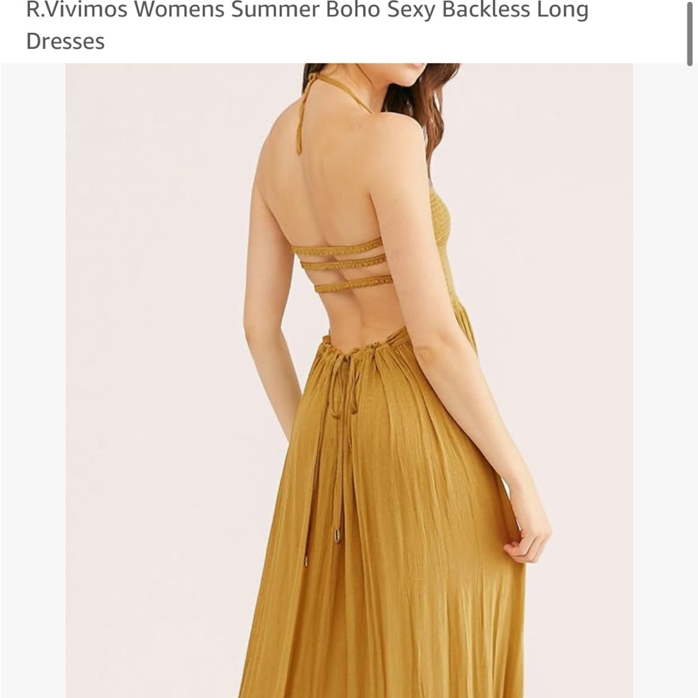 Flowy Semi-Backless Dress